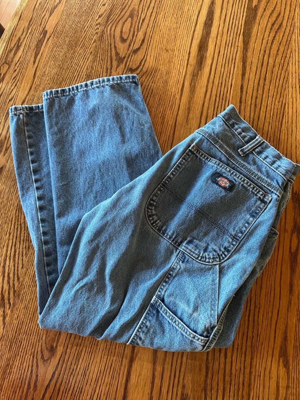 Dickies Men’s Light Blue Relaxed Fit Carpenter Jeans